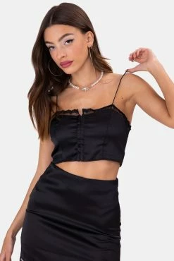 Adika McLane Satin Finish Crop Top OUTLET