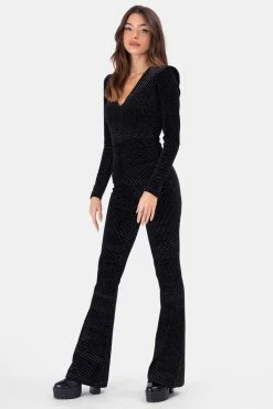 Adika OUTLET Sparky Velvet Diamante Jumpsuit