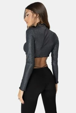 Adika Bling Wavy Crop Top