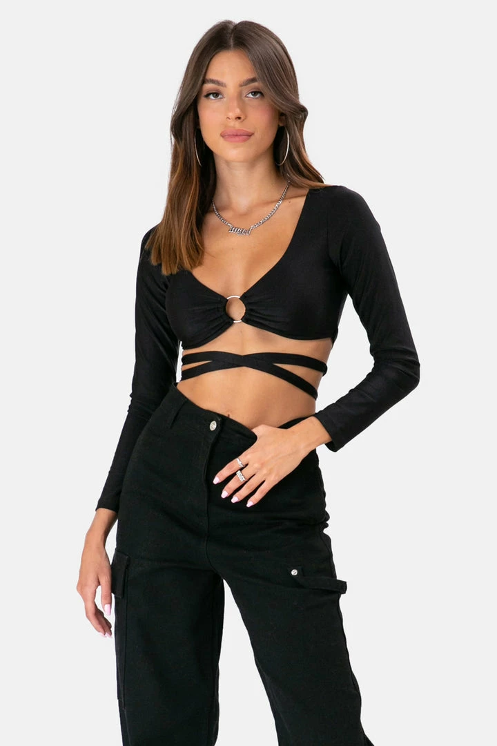 Best Pirce ⭐ Adika Ring Wrap Top OUTLET ⌛ 1 Adika Ring Wrap Top OUTLET