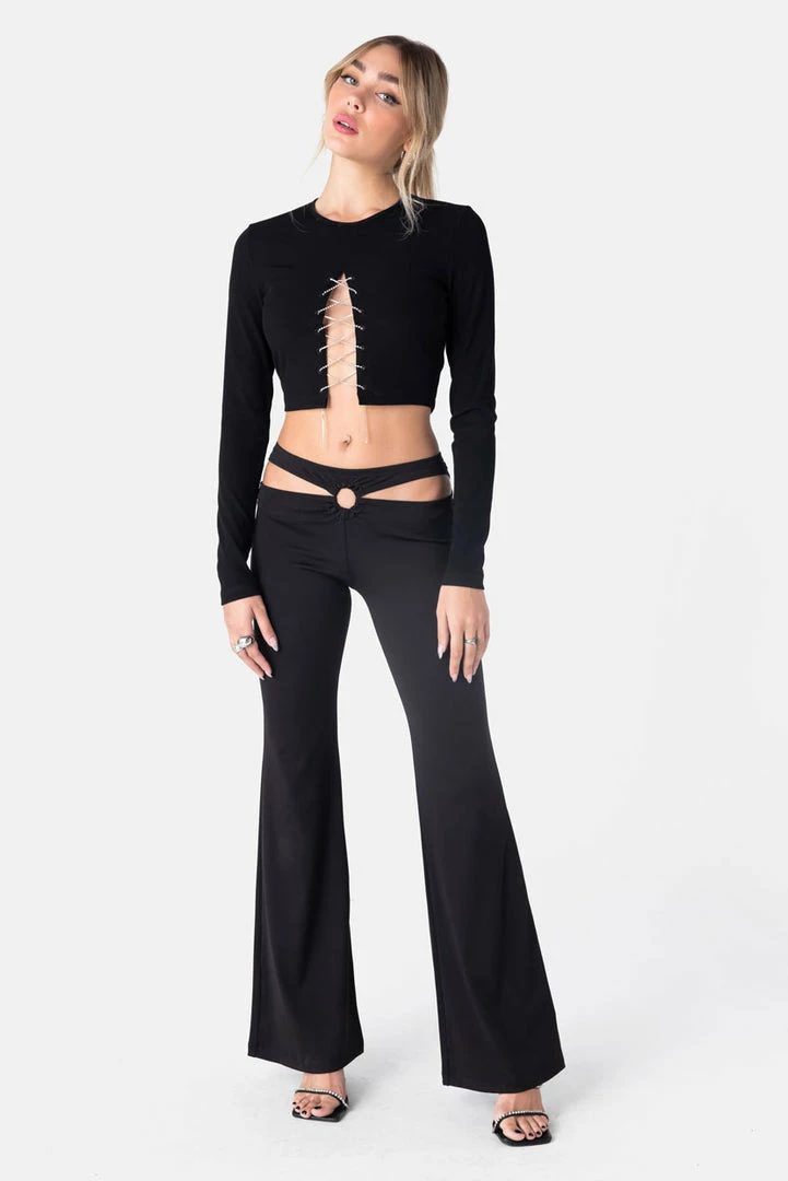 Discount ๐ Adika Dixon Cut-Out Flared Pants Clothing ๐ฏ 4 Adika Dixon Cut-Out Flared Pants Clothing