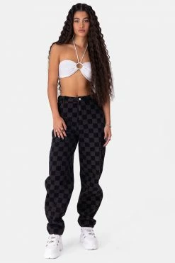 Adika Bring Halter Bandeau Knitted Top Clothing