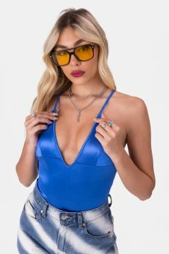 Hot Sale π Adika OUTLET Lapiz Satin Finish Bodysuit β¨ 9 Adika OUTLET Lapiz Satin Finish Bodysuit