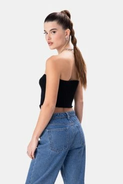 Adika Munchies Rib Knit Strapless Top OUTLET