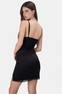 Adika OUTLET Jacquard Satin-Finish Slip Mini Dress