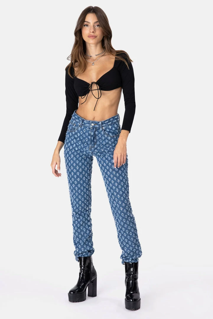 Wholesale ๐ฅฐ Adika Sweetheart Tie Front Crop Top ๐ฏ 2 Adika Sweetheart Tie Front Crop Top