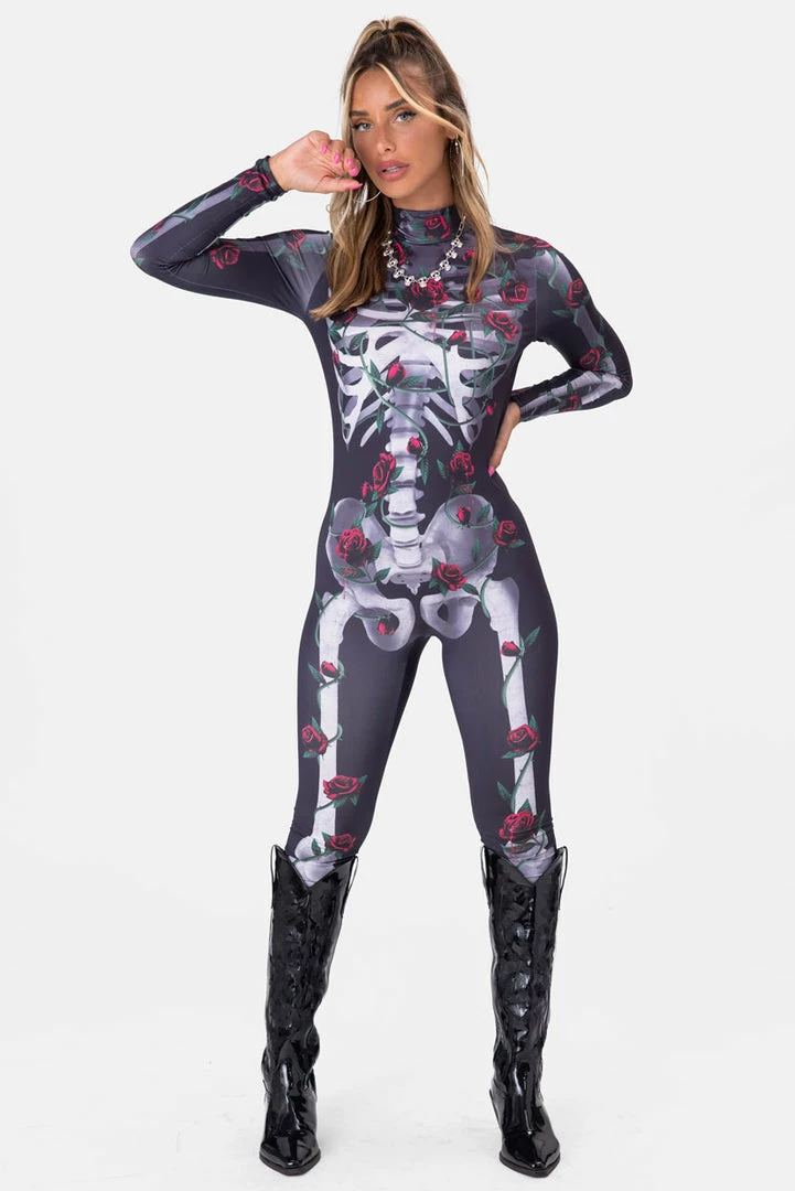 Best reviews of ❤️ Adika BAD TO THE BONE Skeleton Catsuit Clothing 🎉 1 Adika BAD TO THE BONE Skeleton Catsuit Clothing