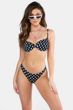 Adika OUTLET Dotix Shirred Bikini Top