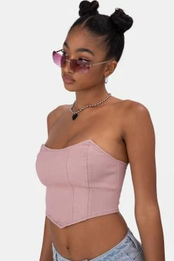 Coupon ⭐ Adika Denim Corset Style Top Clothing 💯 7 Adika Denim Corset Style Top Clothing