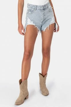 Adika Marie Ripped Denim Shorts