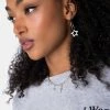 Adika Accessories Mercury Hoop Earrings With Charm