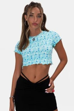 Adika OUTLET Bellflower Wavy Cropped Tee