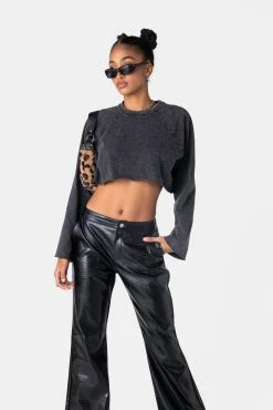 Adika Hikon Bell Sleeves Crop Top OUTLET