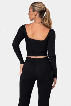Adika OUTLET Evans Ruched Cut-Out Top