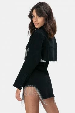 Adika OUTLET Nola Fringe Denim Jacket