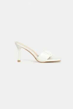 Adika Sailly Stiletto Heel Ruched Mules