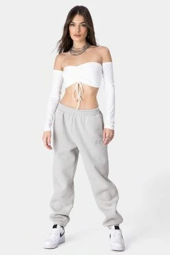 Adika Davy Ruched Off-Shoulder Top OUTLET