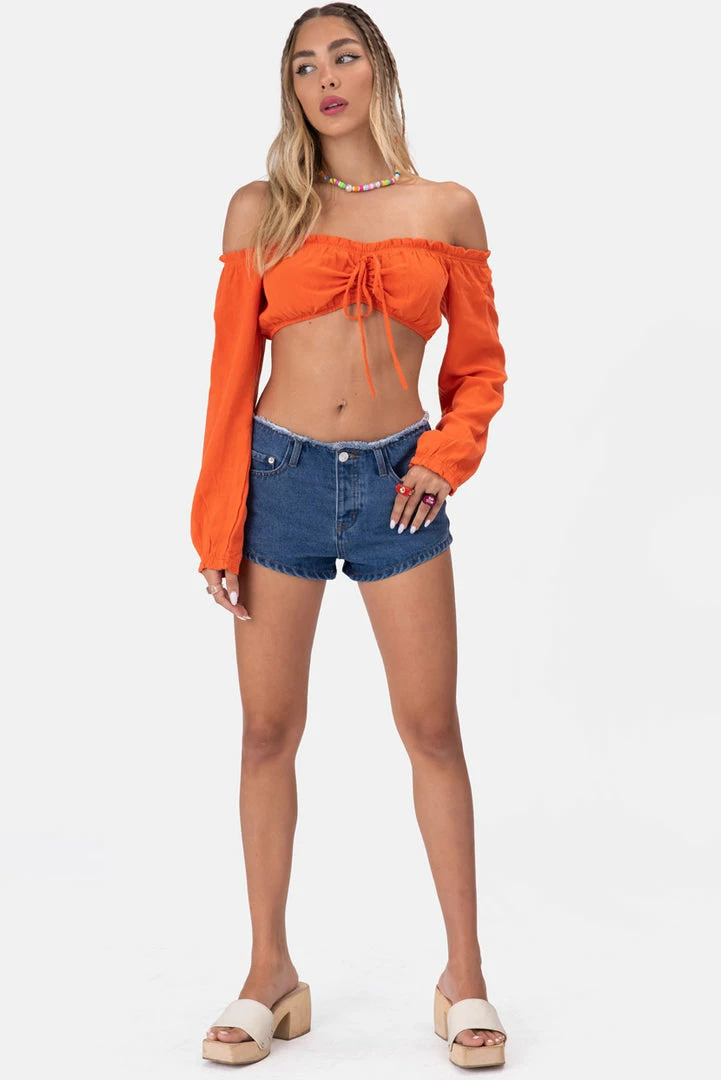 Discount 🎉 Adika OUTLET Islands Off-Shoulder Crop Top 🌟 2 Adika OUTLET Islands Off-Shoulder Crop Top
