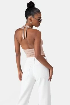 Adika Herald Ruched Halter Top
