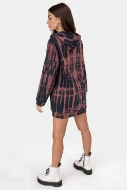 Adika Costello Tie-Dye Hoodie Dress