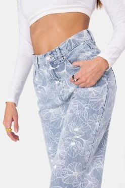 Adika In-Bloom Graphic Jeans | WIDE