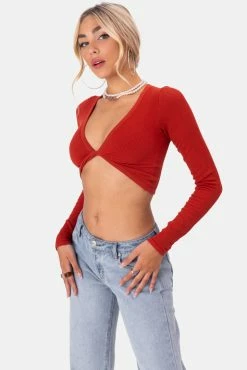 Cheap 😉 Adika OUTLET Londynn Ribbed Crop Top 🎉 7 Adika OUTLET Londynn Ribbed Crop Top