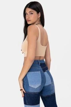 Adika Jackson Tie-Front Crop Top OUTLET