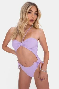 Adika Seashell-Detail Cut-Out Swimsuit OUTLET