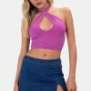 Adika Sanderson Cross-Wrap Halter Top