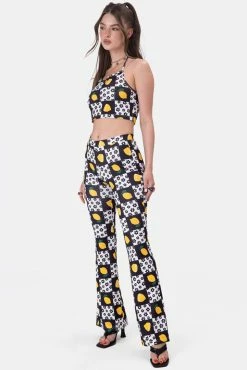 Adika Lemonade Halter Crop Top