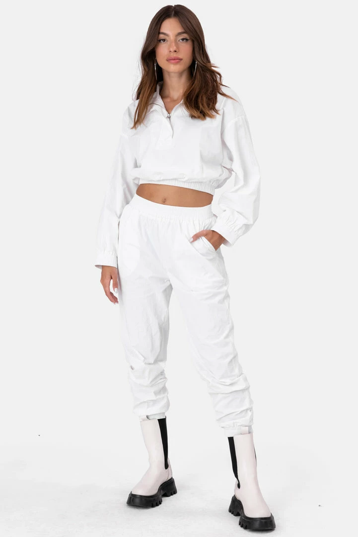 Hot Sale β Adika Icy Cropped Nylon Track Top π 3 Adika Icy Cropped Nylon Track Top