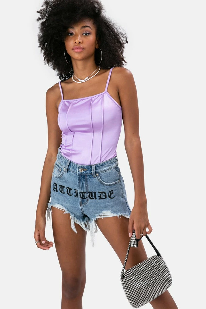 Buy 🧨 Adika OUTLET Fierce Satin Top 🤩 1 Adika OUTLET Fierce Satin Top