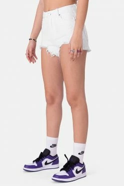 Best reviews of 🌟 Adika OUTLET Bell Distressed Pattern Denim Shorts 👏 7 Adika OUTLET Bell Distressed Pattern Denim Shorts