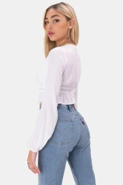 Adika OUTLET Middleton Tie-Front Crop Top