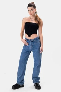 Adika Munchies Rib Knit Strapless Top OUTLET