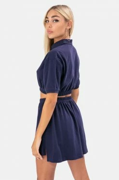 Best Sale โ๏ธ Adika OUTLET Snake Embroidery Cropped Polo ๐ Shirt โญ 8 Adika OUTLET Snake Embroidery Cropped Polo Shirt