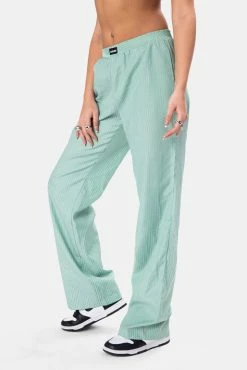 Adika Colburn Pinstripe Wide Pants Clothing