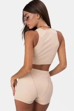 Adika Randy Rib Knit Crop Top