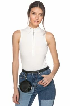 Adika OUTLET Ribbed Bodysuit With Zipper