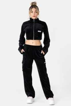 Adika OH DARLING Zip-Up Velvet Top