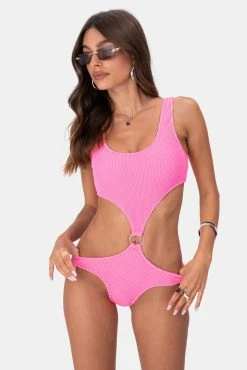 Adika OUTLET Shirred Cutout One Piece