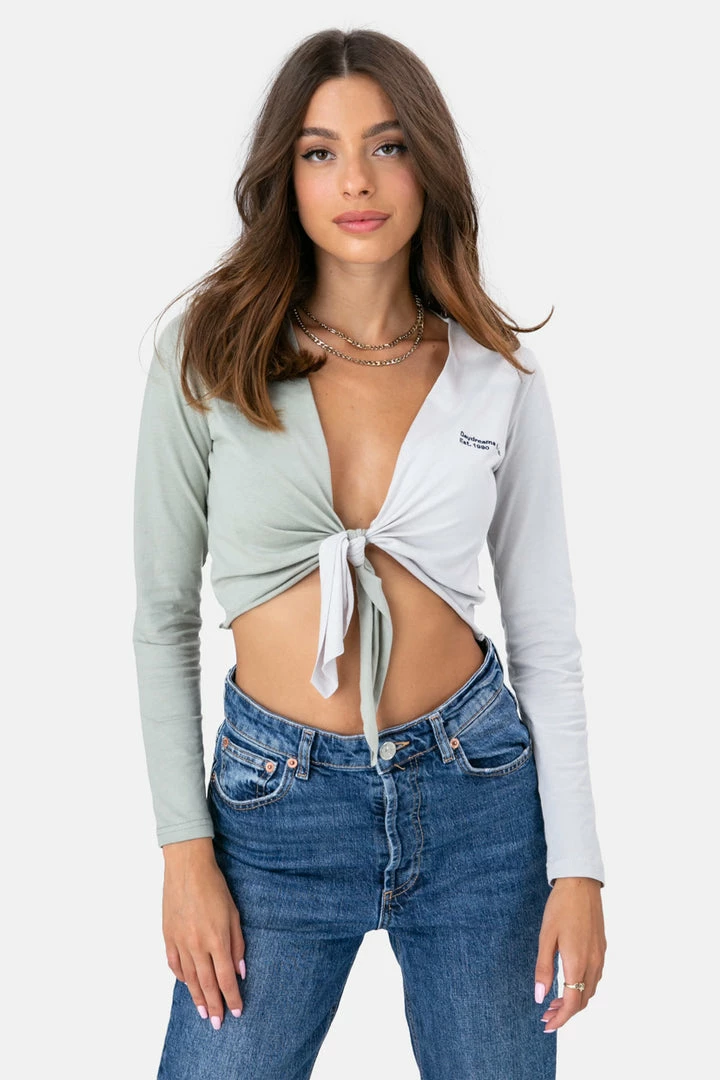 Budget 🔥 Adika OUTLET DAYDREAMS Color-Block Wrap Top 😀 1 Adika OUTLET DAYDREAMS Color-Block Wrap Top