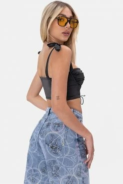 Brand new ⭐ Adika Camilo Satin Finish Crop Top 💯 8 Adika Camilo Satin Finish Crop Top