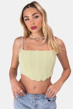 Adika Singleton Corset-Style Crop Top Clothing
