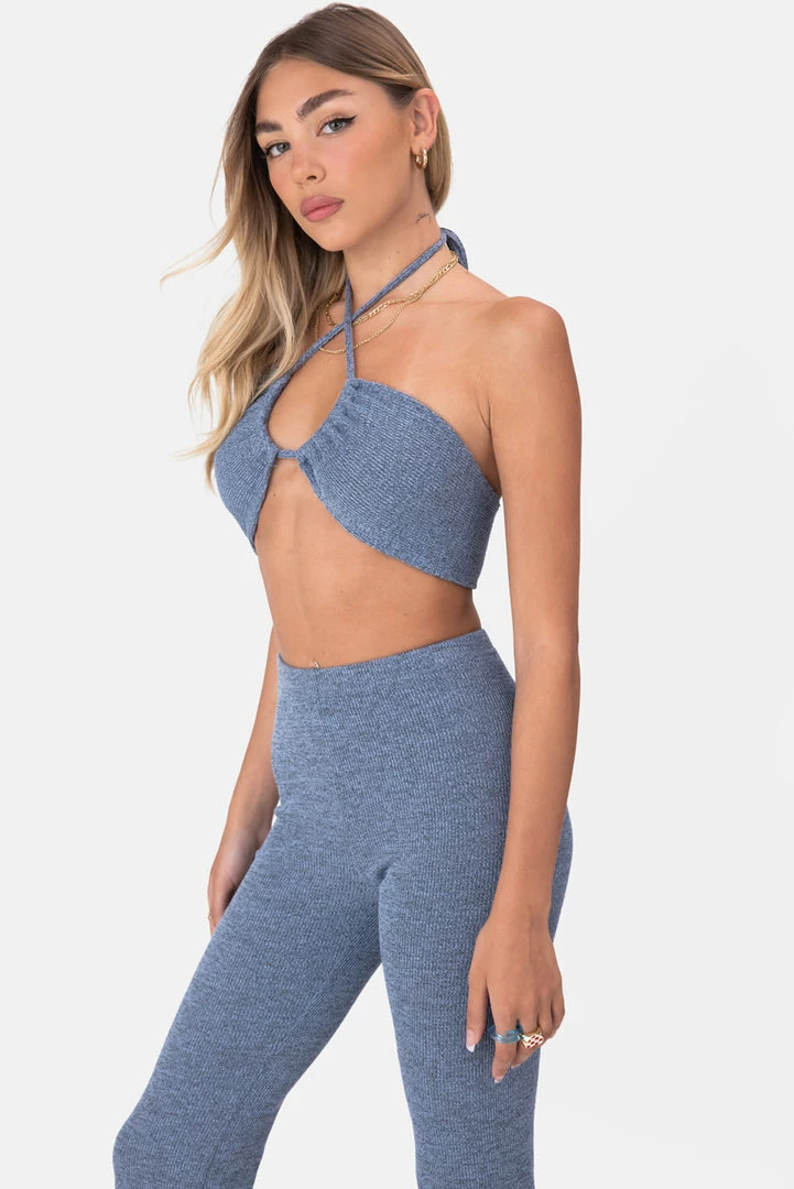 Budget 💯 Adika Clothing Bexley Knitted Halter Bandeau Top 🛒 4 Adika Clothing Bexley Knitted Halter Bandeau Top