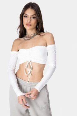 Adika Davy Ruched Off-Shoulder Top OUTLET