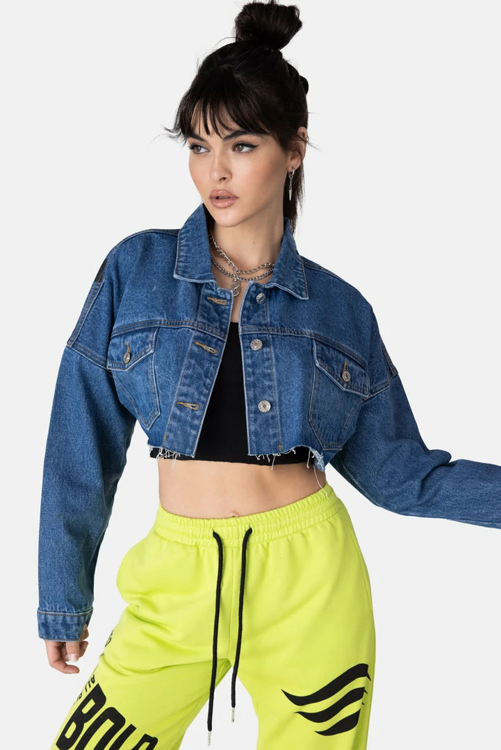 Best reviews of ๐คฉ Adika UNSTOPPABLE Cropped Denim Jacket โจ 4 Adika UNSTOPPABLE Cropped Denim Jacket
