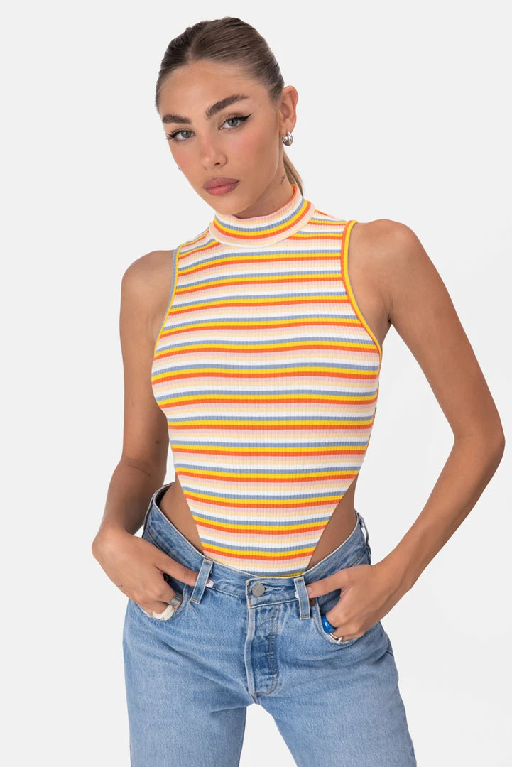 Promo 👏 Adika Rainbow High-Leg Ribbed Bodysuit OUTLET ⭐ 1 Adika Rainbow High-Leg Ribbed Bodysuit OUTLET