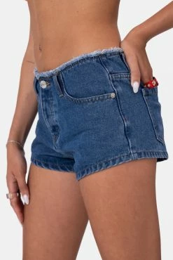 Adika Major Low-Rise Denim Shorts Clothing
