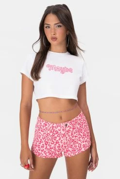 Adika OUTLET Leopard-Love Cropped Tee
